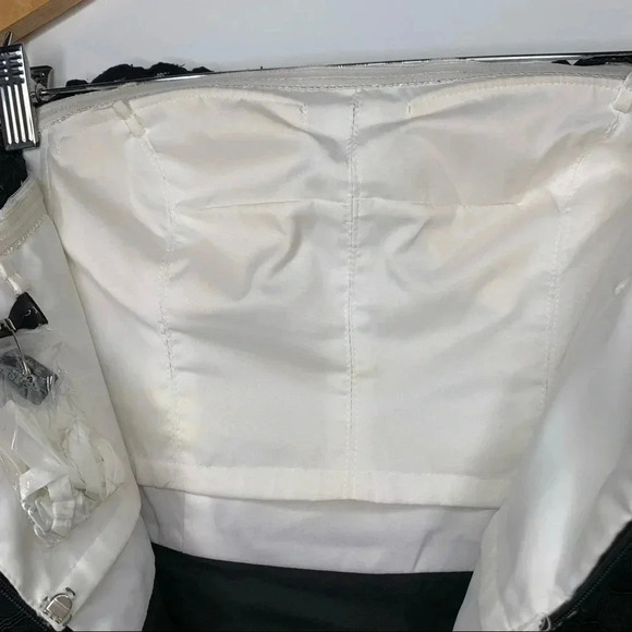 Aidan Mattox Black/White Strapless Lace Column Gown Size 2 - Picture 13 of 13